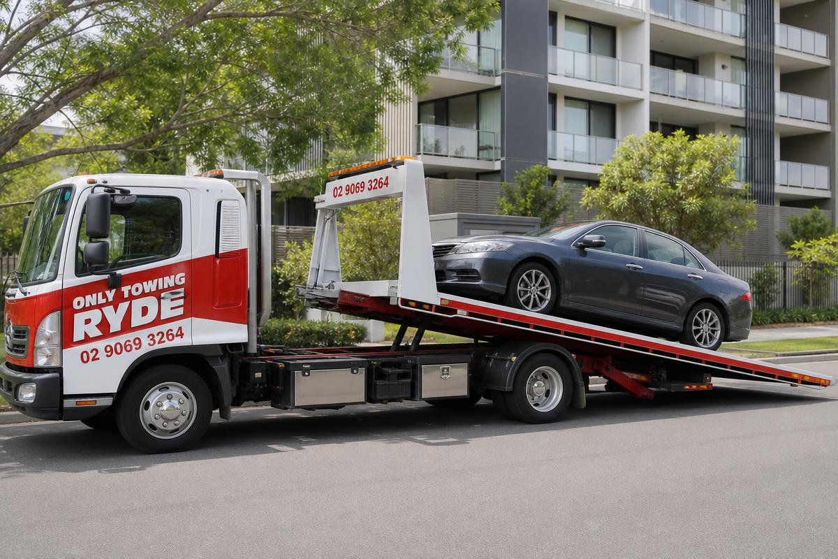 Car towing service by Only Towing Ryde tow truck