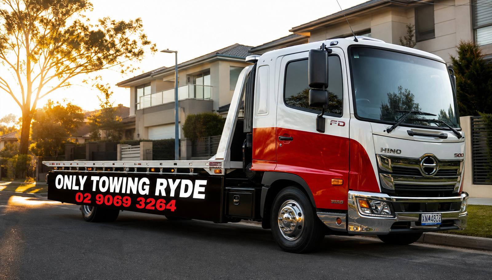 Only Towing Ryde tow truck ready for emergency and breakdown towing in Ryde NSW